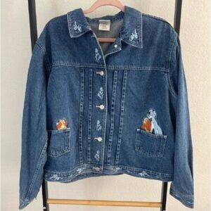 Embroidered Blue Denim Jacket